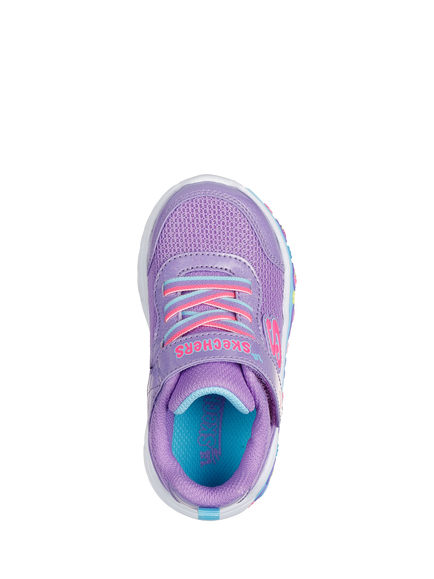 Skechers Kids' Play Scene Fun Squad Trainers, Pktm - view 2, Purple