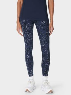 Sweaty Betty Power Workout Leggings, Blue Ebony Print