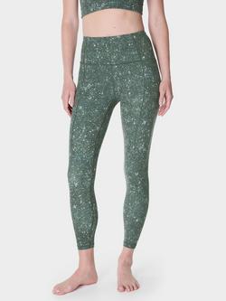 Sweaty Betty Super Soft 7/8 Yoga Leggings, Green Multi Speckle, Green Multi Speckle
