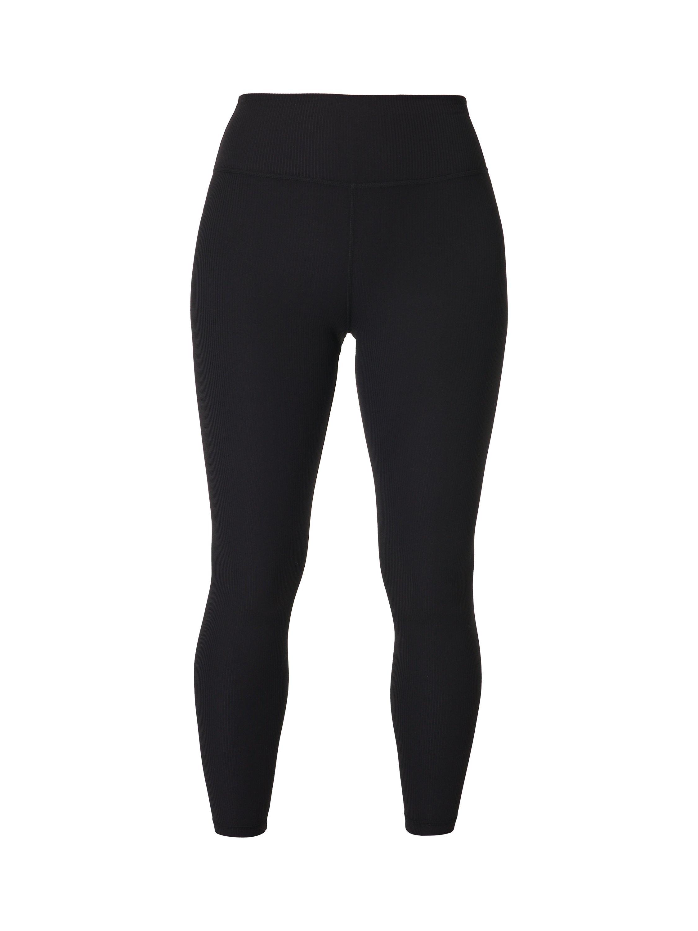 Product image 4 of 6, which shows Sweaty Betty Glow Flex Rib 7/8 Sports Leggings, Black, M