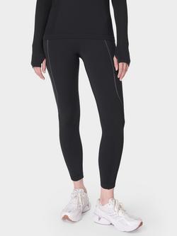 Sweaty Betty Winter Run 7/8 Leggings, Black, Black