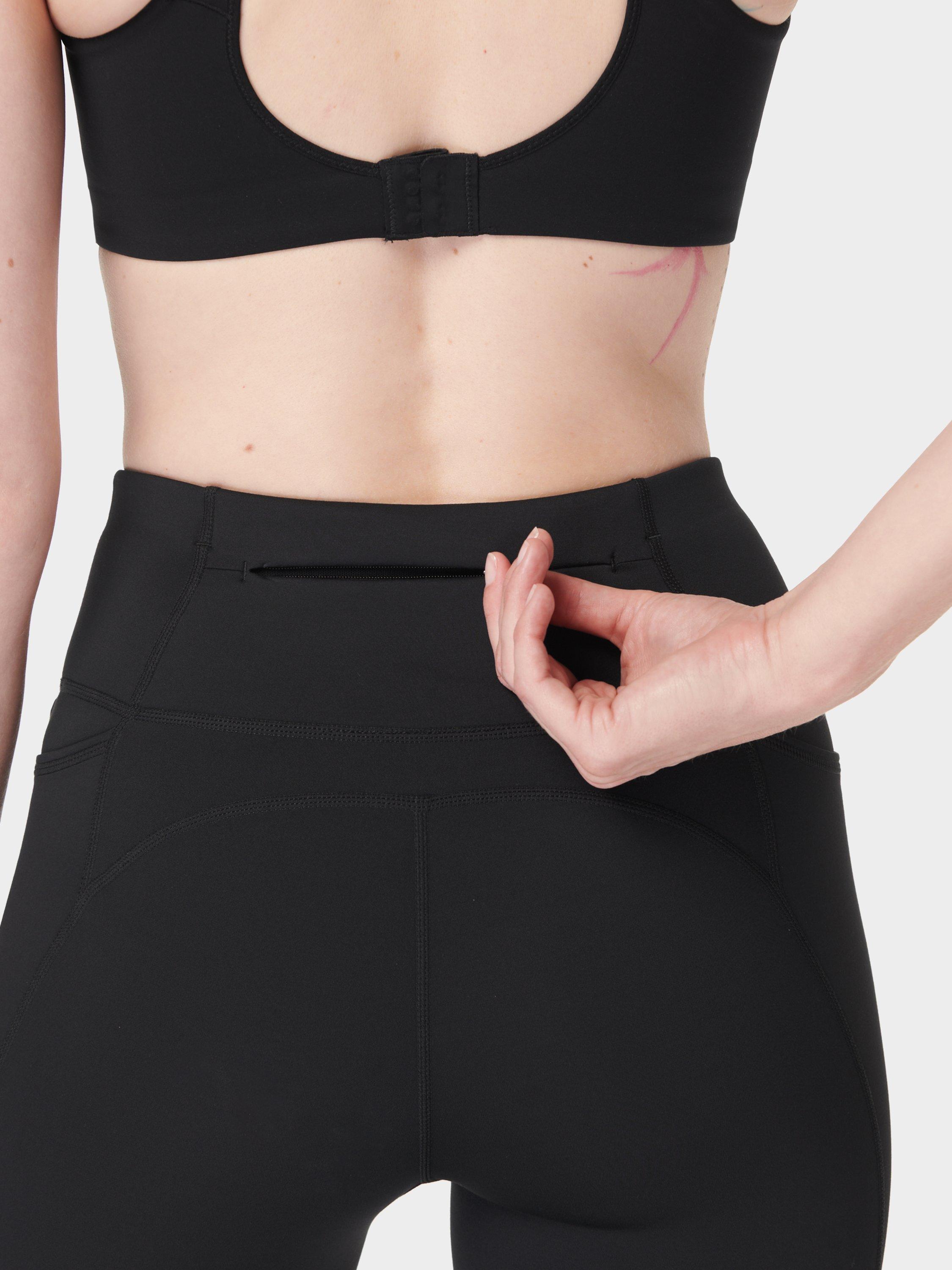 Product image 6 of 8, which shows Sweaty Betty Winter Run 7/8 Leggings, Black, S