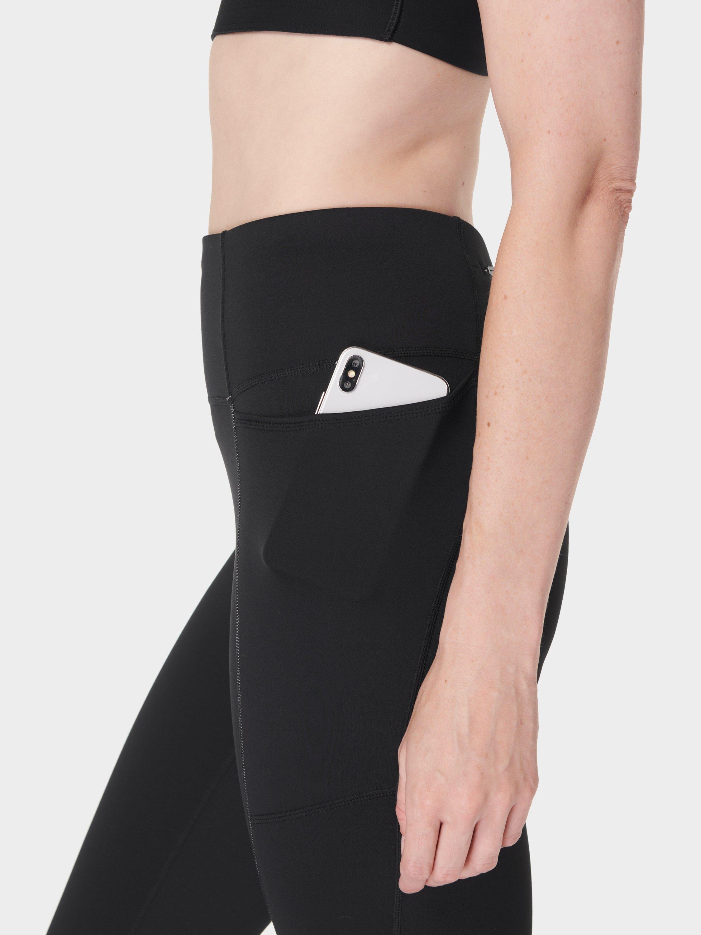 Product image 8 of 8, which shows Sweaty Betty Winter Run 7/8 Leggings, Black, S