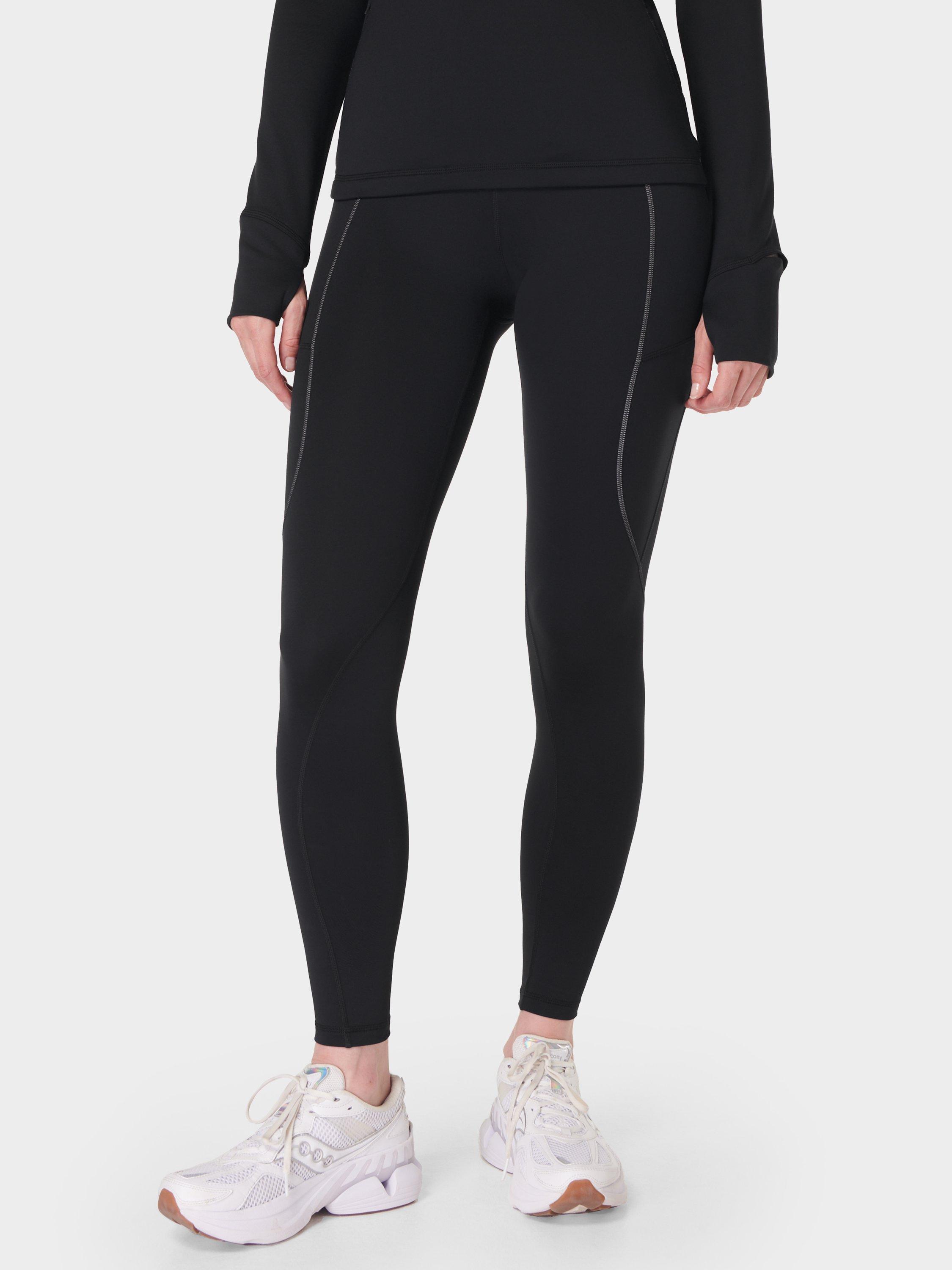 Product image 1 of 8, which shows Sweaty Betty Winter Run Leggings, Black, XXS