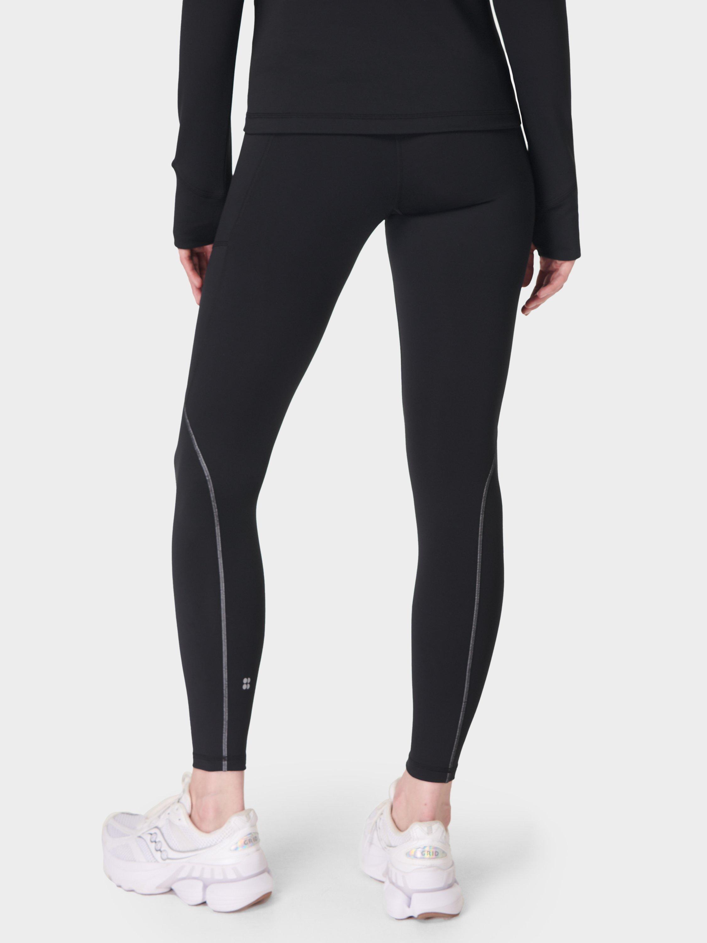 Product image 2 of 8, which shows Sweaty Betty Winter Run Leggings, Black, XXS