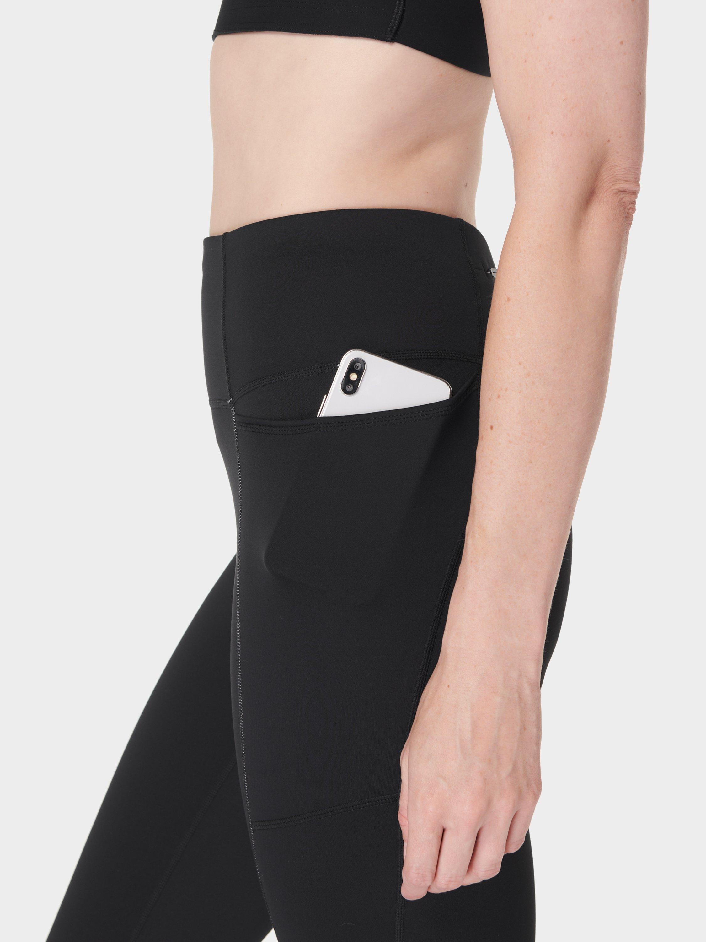 Product image 8 of 8, which shows Sweaty Betty Winter Run Leggings, Black, XXS