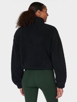 Sweaty Betty Canyon Fleece Zip Up Jumper - view 2, Black