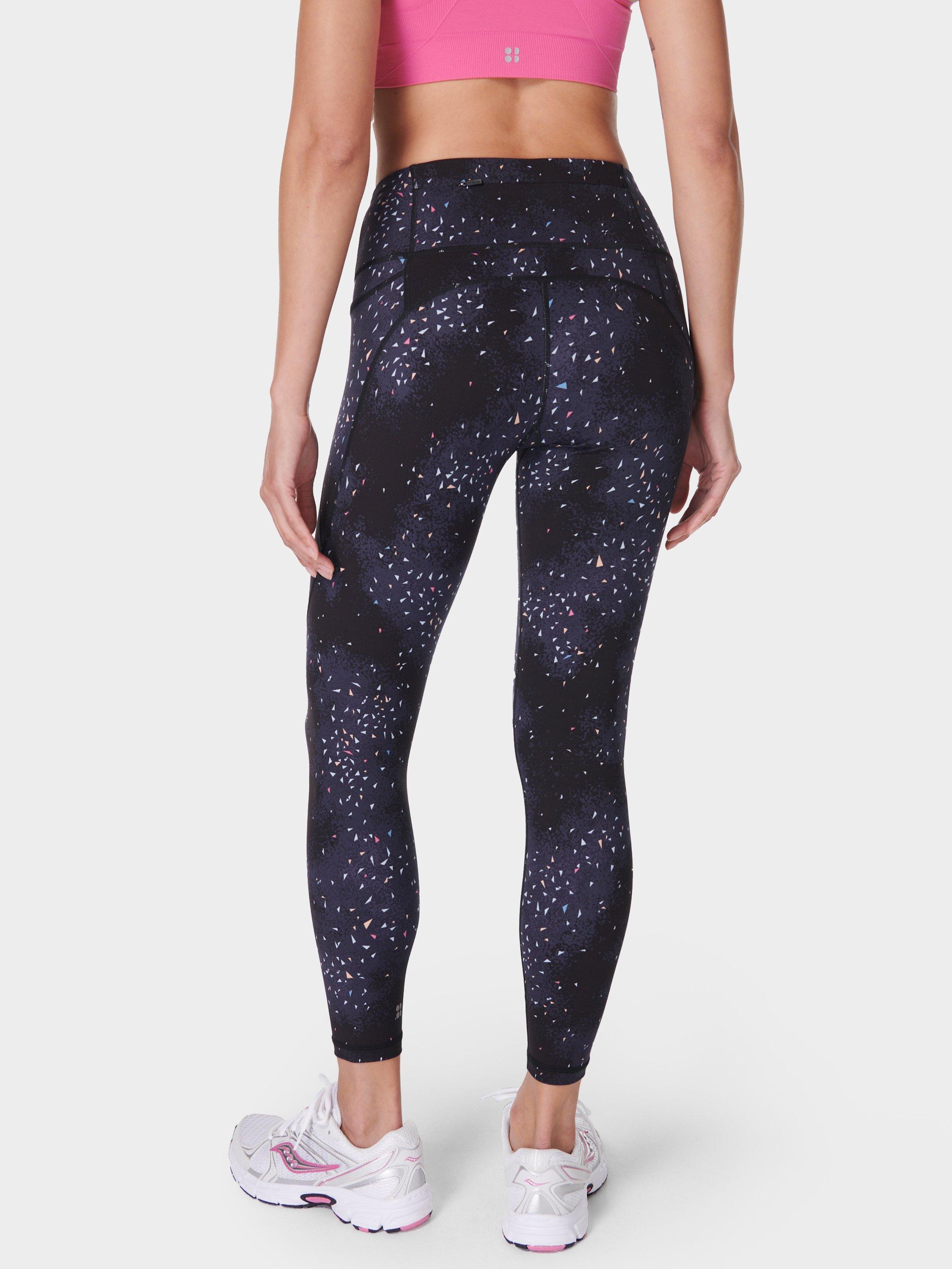 Product image 2 of 7, which shows Sweaty Betty Power 7/8 Workout Leggings, Blue Confetti, XS