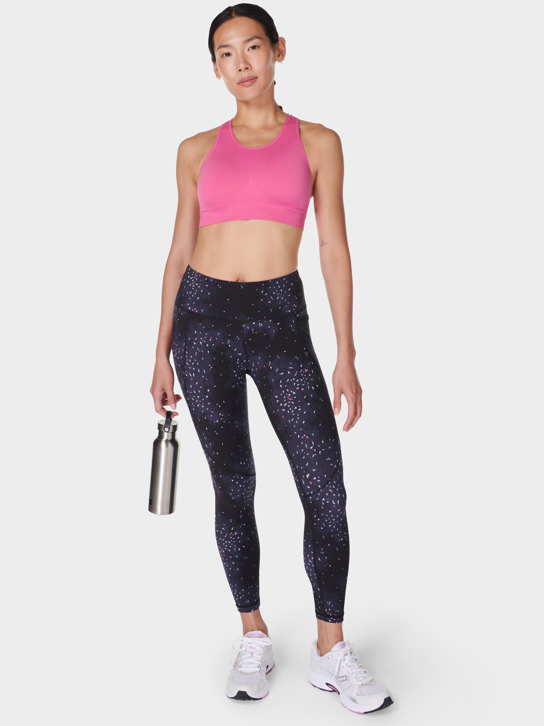 Product image 3 of 7, which shows Sweaty Betty Power 7/8 Workout Leggings, Blue Confetti, XS