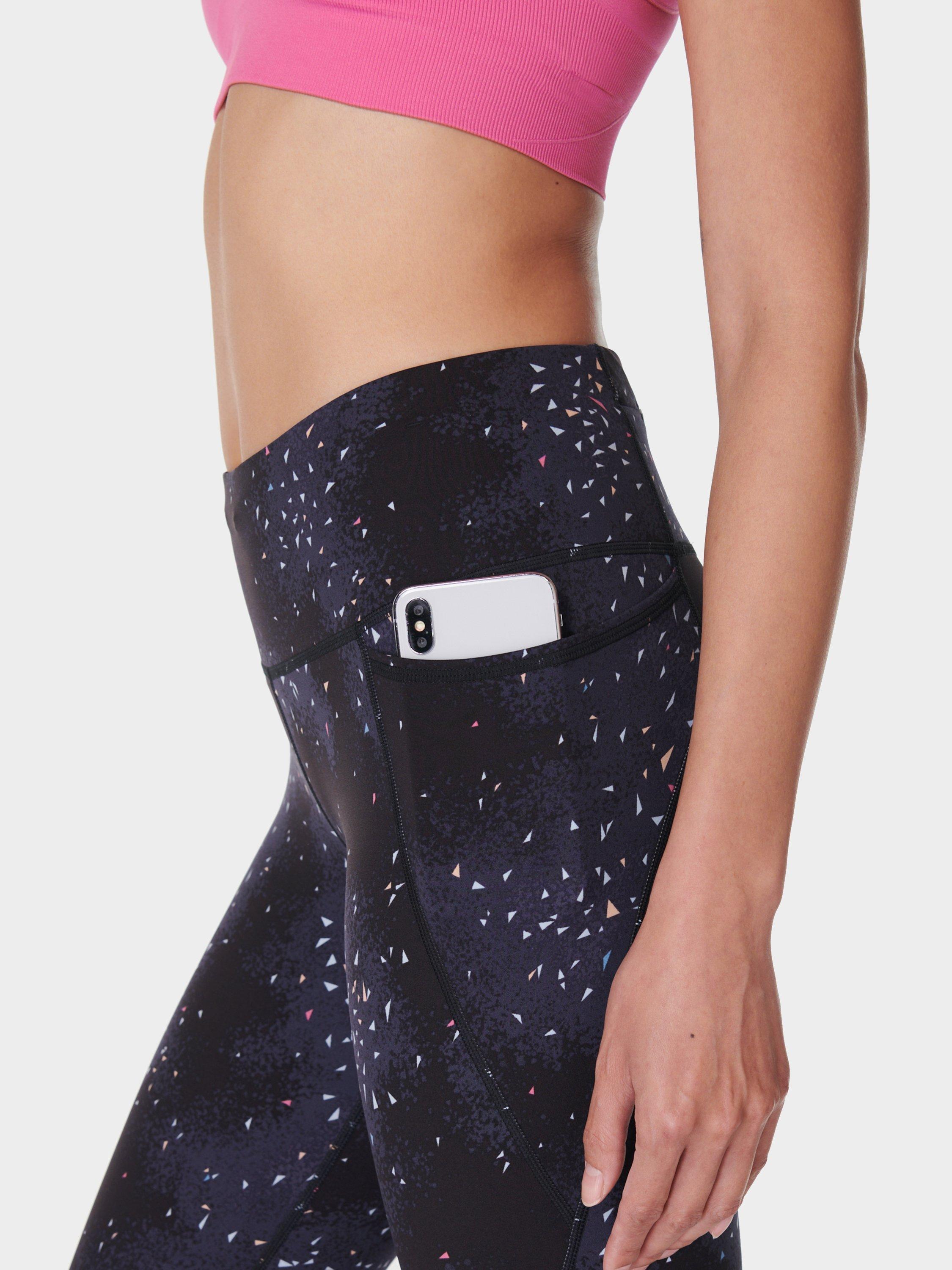 Product image 6 of 7, which shows Sweaty Betty Power 7/8 Workout Leggings, Blue Confetti, XS