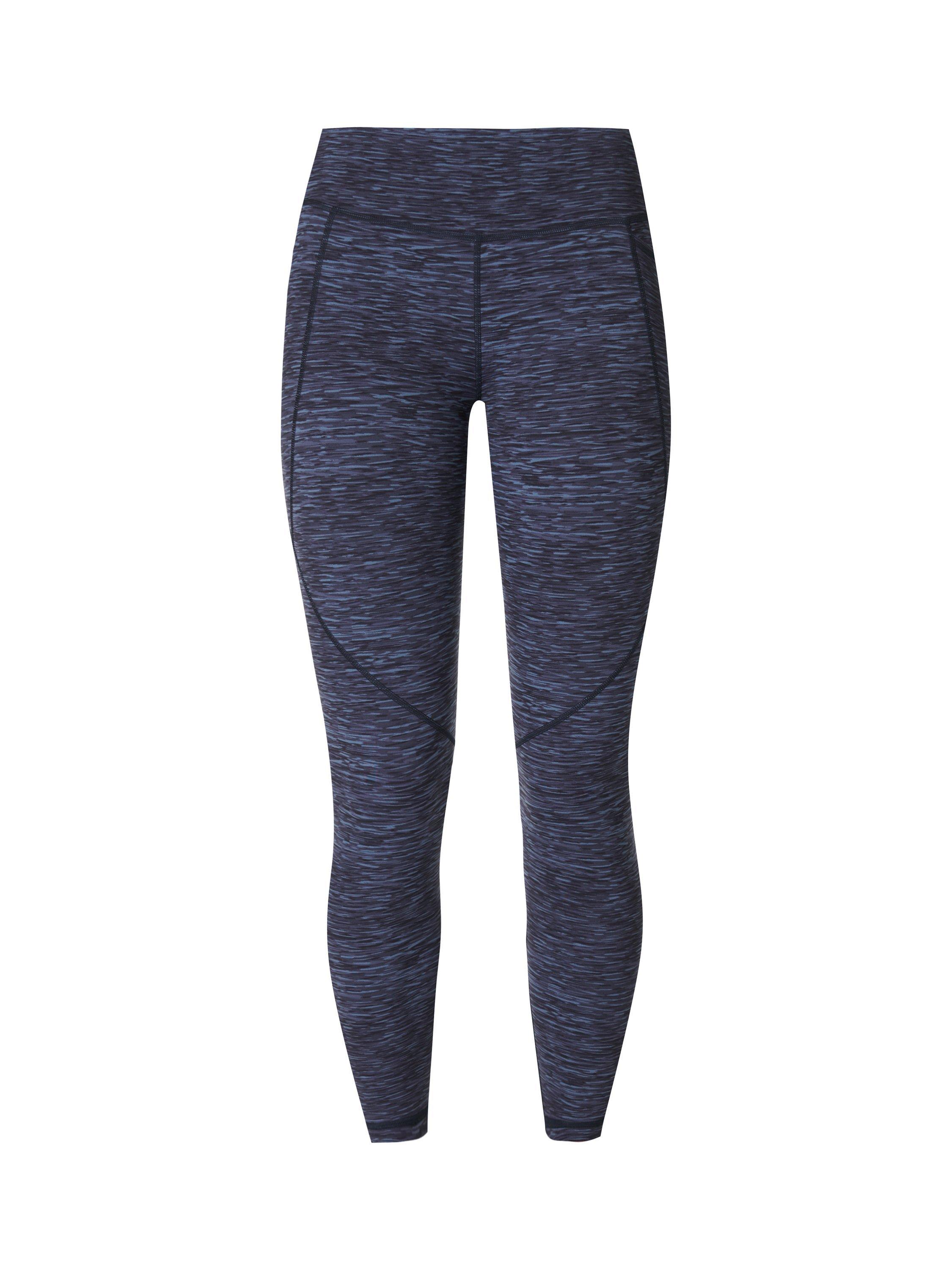Product image 4 of 7, which shows Sweaty Betty Power Gym Leggings, Blue Melange Print, XXS