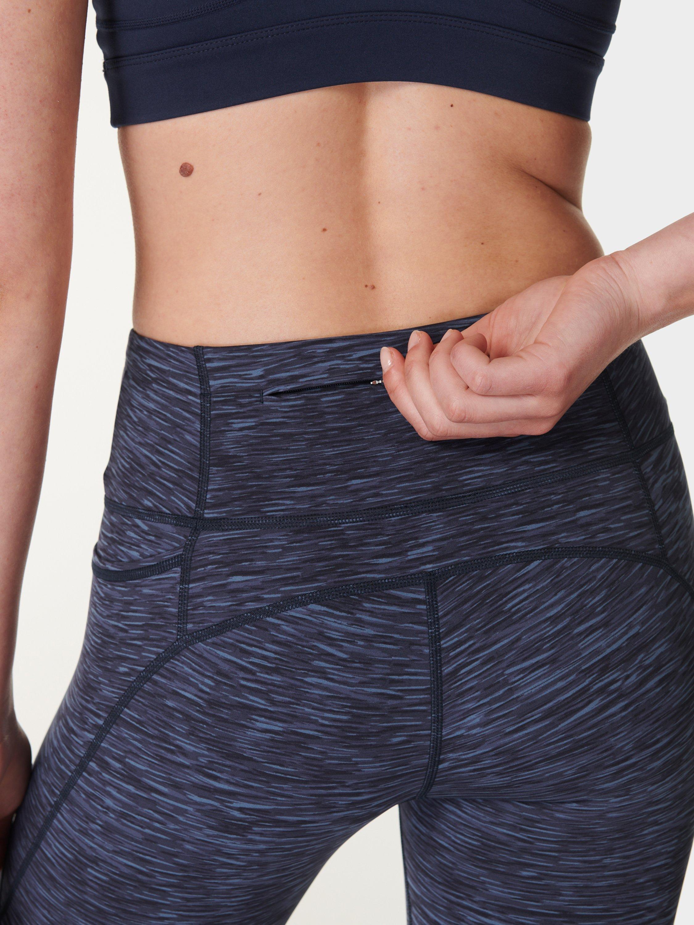 Product image 7 of 7, which shows Sweaty Betty Power Gym Leggings, Blue Melange Print, XXS