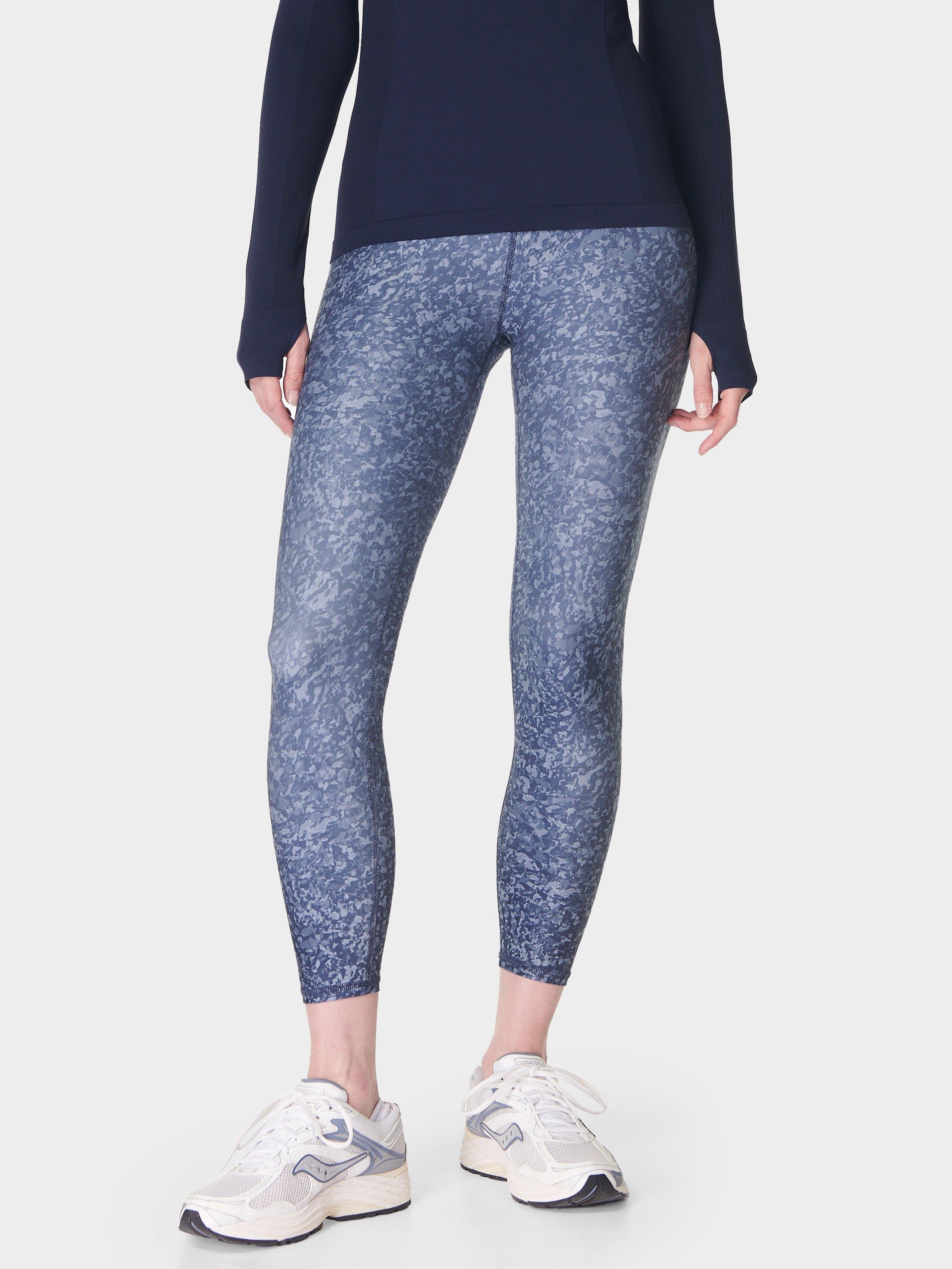 Sweaty Betty Everyday 7/8 Leggings, Blue Pebble Print