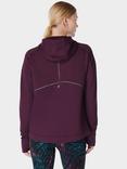 Sweaty Betty Tempo Train Hoodie, Midnight Cherry Purple