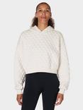 Sweaty Betty Sand Wash Quilted Hoodie, Marble White