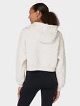 Sweaty Betty Sand Wash Quilted Hoodie, Marble White