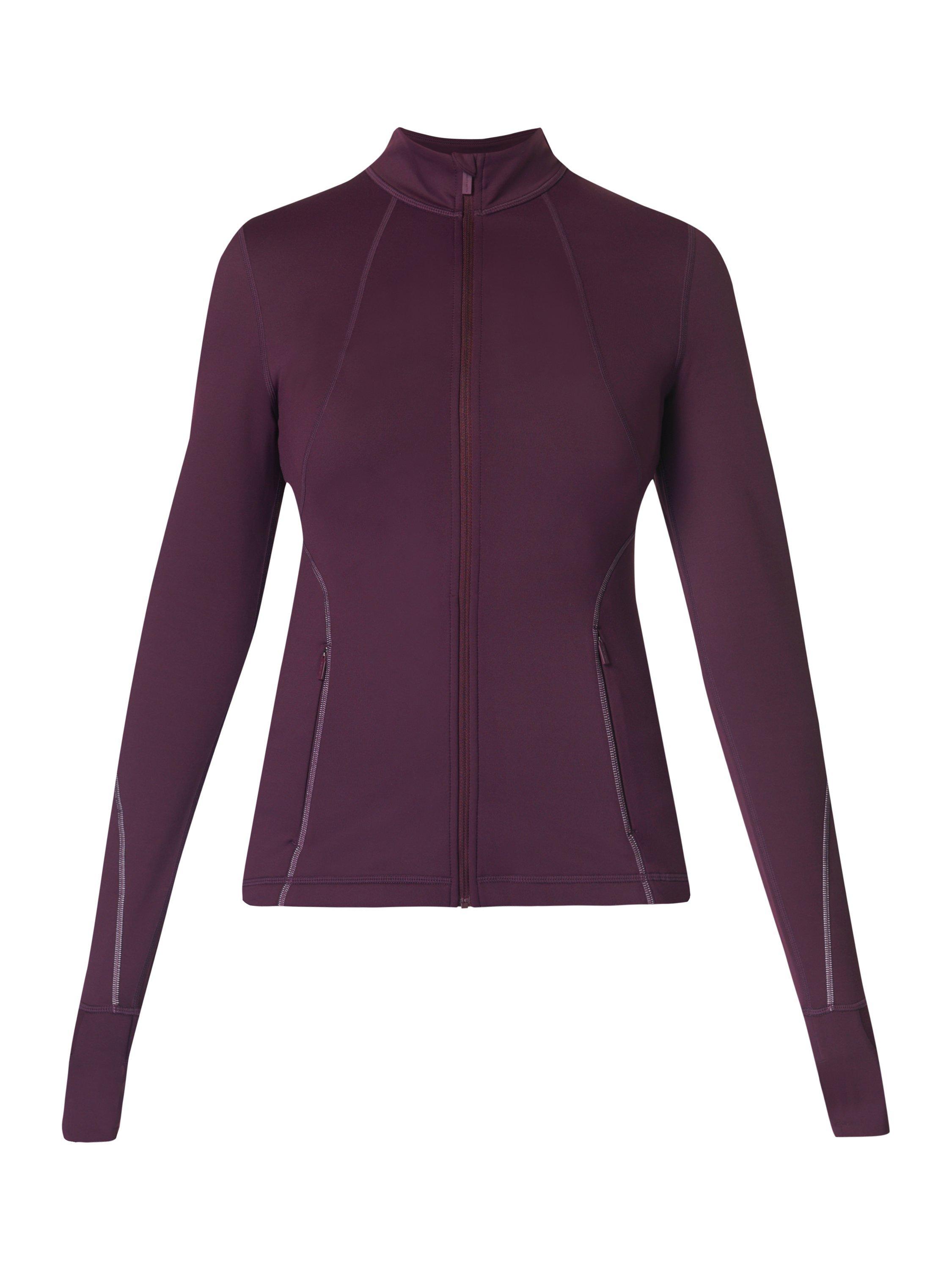 Product image 4 of 7, which shows Sweaty Betty Women's Running Top, Midnight Cherry Purple, XXS