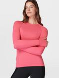 Sweaty Betty Athlete Seamless Sports Long Sleeve Top, Pink