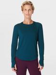 Sweaty Betty Breathe Easy Long Sleeve Running Top, Deep Green