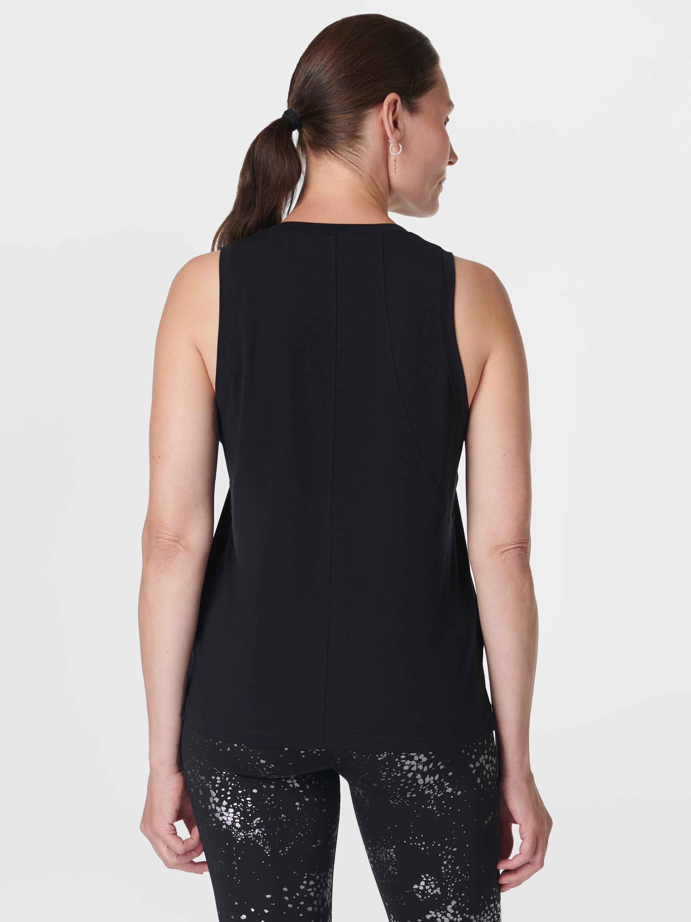 Sweaty Betty Soft Flow Studio Tank Top, Black, L