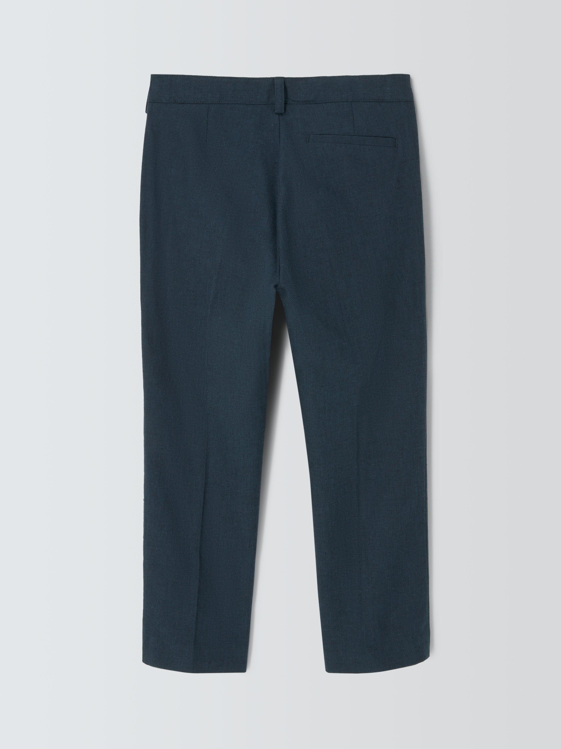 Product image 5 of 8, which shows John Lewis Heirloom Collection Kids' Straight Tailored Trousers, Blue, 2 years