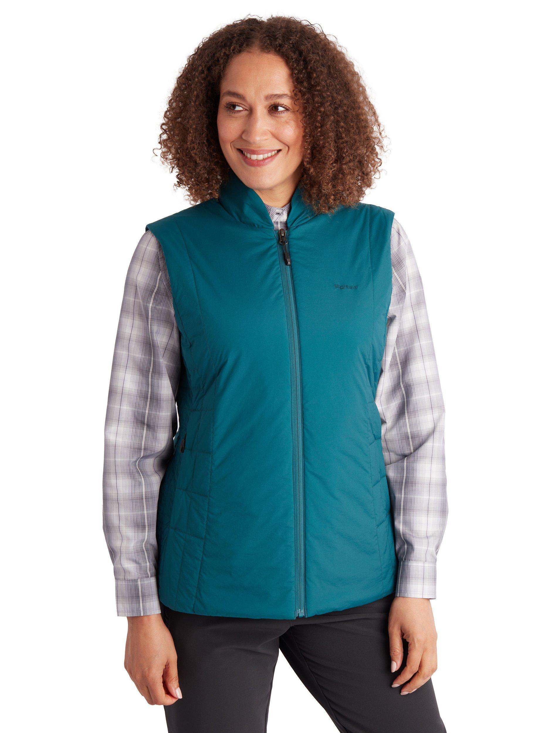 Product image 1 of 4, which shows Rohan Rime Insulated Quilted Gilet, Pacific Green, XS