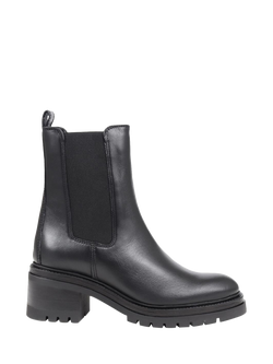 Jones Bootmaker Darrah Leather Chunky Chelsea Boots, Black