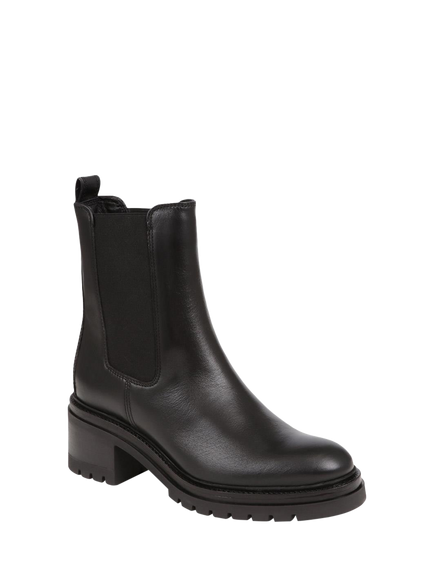 Jones Bootmaker Darrah Leather Chunky Chelsea Boots - view 2, Black