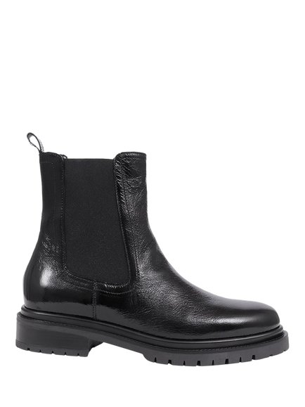 Jones Bootmaker Kefalonia Patent Chelsea Boots, Black, Black