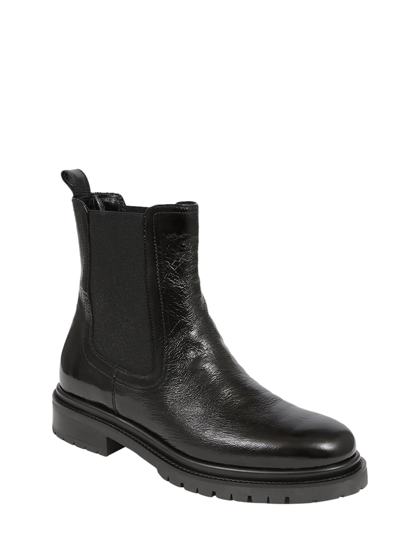 Product image 2 of 5, which shows Jones Bootmaker Kefalonia Patent Chelsea Boots, Black, 3