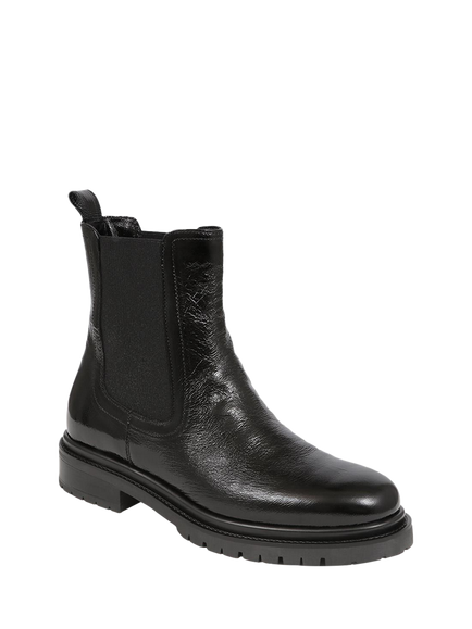 Jones Bootmaker Kefalonia Patent Chelsea Boots, Black - view 2, Black