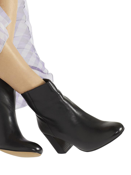 Jones Bootmaker Neptune 3 Leather Heeled Ankle Boots - view 2, Black