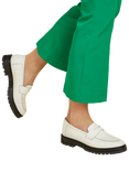 Jones Bootmaker Darra 2 Leather Penny Loafers, White