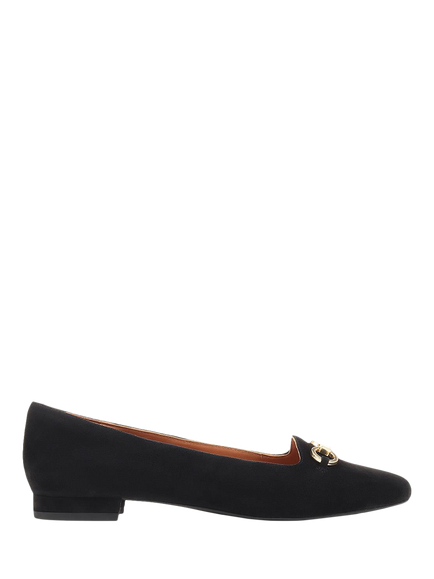 Jones Bootmaker Sienne Suede Loafers, Black