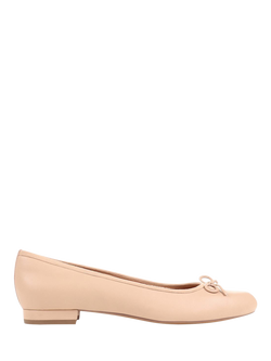 Jones Bootmaker Soleil Leather Ballet Flats, Beige