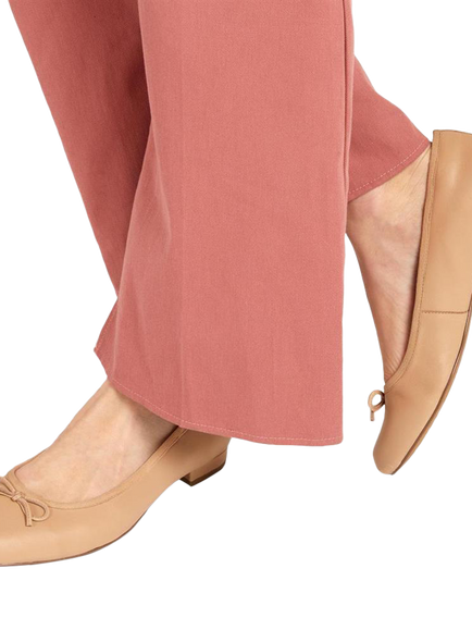 Jones Bootmaker Soleil Leather Ballet Flats - view 2, Beige