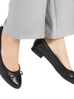 Jones Bootmaker Soleil Leather Ballet Flats - view 2, Black