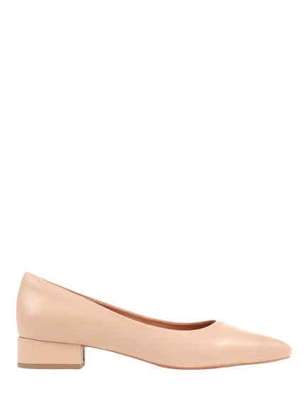 Jones Bootmaker Sunstone Leather Court Shoes, Beige, Beige