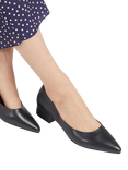 Jones Bootmaker Sunstone Leather Court Shoes, Beige, Navy