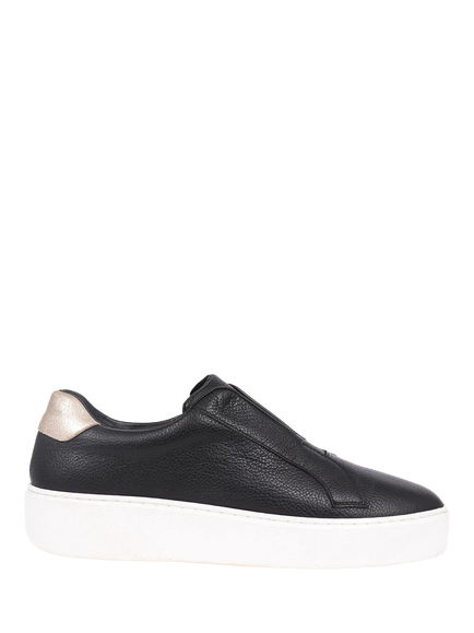 Jones Bootmaker Fernanda 2 Leather Slip-On Trainers, Black