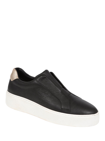 Jones Bootmaker Fernanda 2 Leather Slip-On Trainers - view 2, Black