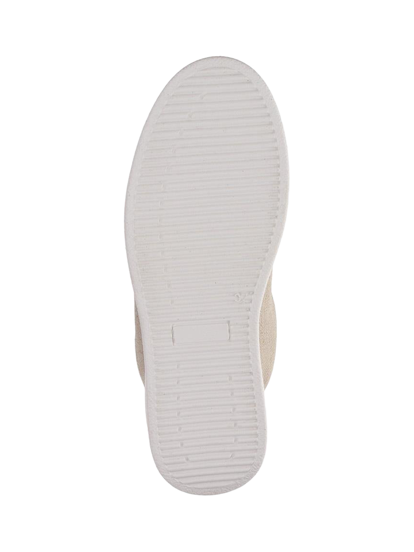 Product image 5 of 5, which shows Jones Bootmaker Fernanda 2 Textured Leather Slip-On Trainers, Sand, 3