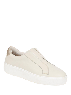 Jones Bootmaker Fernanda 2 Leather Slip-On Trainers - view 2, White