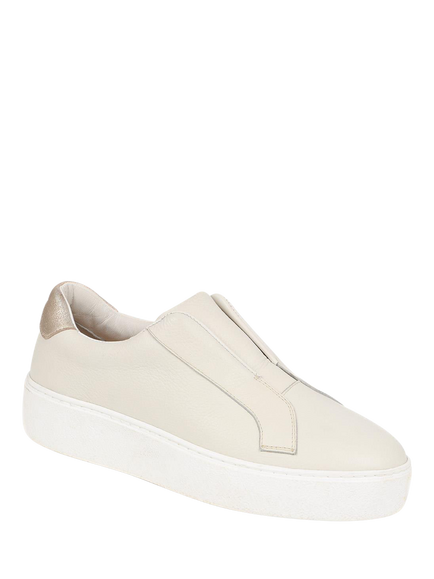 Jones Bootmaker Fernanda 2 Leather Slip-On Trainers - view 2, White