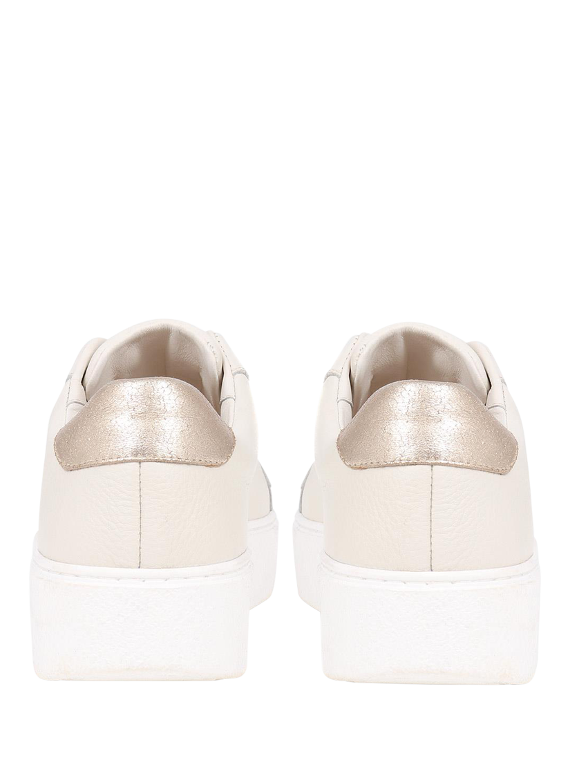 Product image 3 of 5, which shows Jones Bootmaker Fernanda 2 Leather Slip-On Trainers, White, 3
