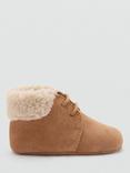 Mango Baby Leo Suede Boots, Camel