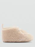 Mango Kids' Eva Shearling Ankle Boots, Light Beige