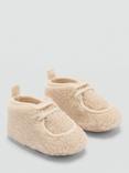 Mango Kids' Eva Shearling Ankle Boots, Light Beige