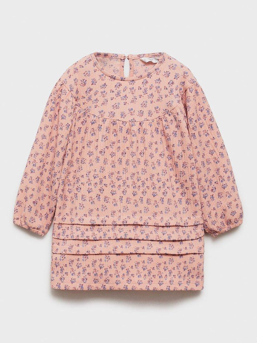 Mango Baby Victoria Dress, Pink
