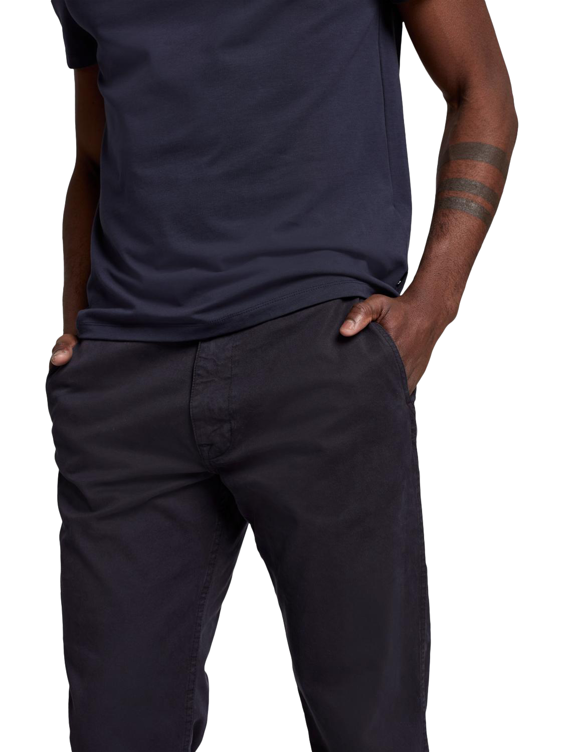 Product image 5 of 6, which shows 7 For All Mankind Luxe Performance Cotton T-Shirt, Navy, S